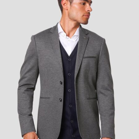 Gnious - Merricon stretch blazer i grå - Herre - Medium