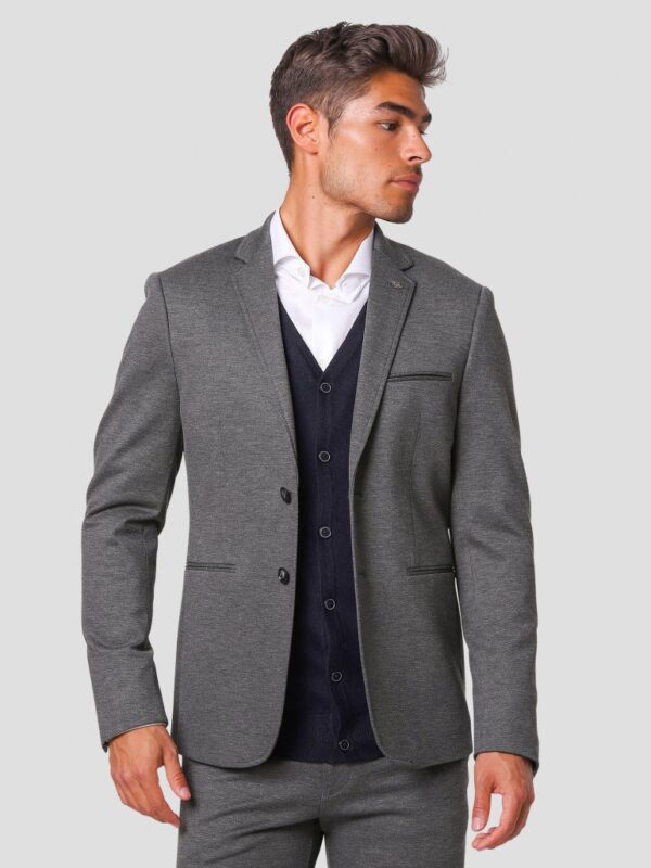 Gnious - Merricon stretch blazer i grå - Herre - Medium